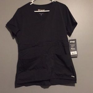 Black greys anatomy scrub top